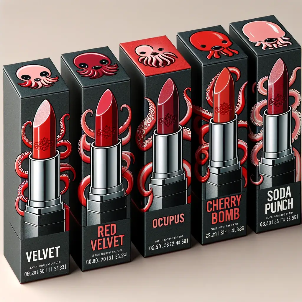 Custom lipstick tubes and black boxes | Wnk Packaging