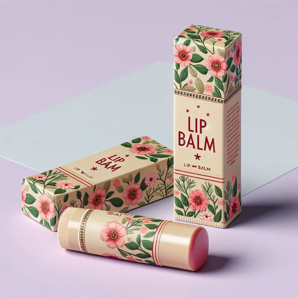 Personalized lip balm packaging boxes by Wnk Packaging for unique branding