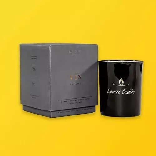 Wholesale supplier of rigid candle boxes for premium packaging.