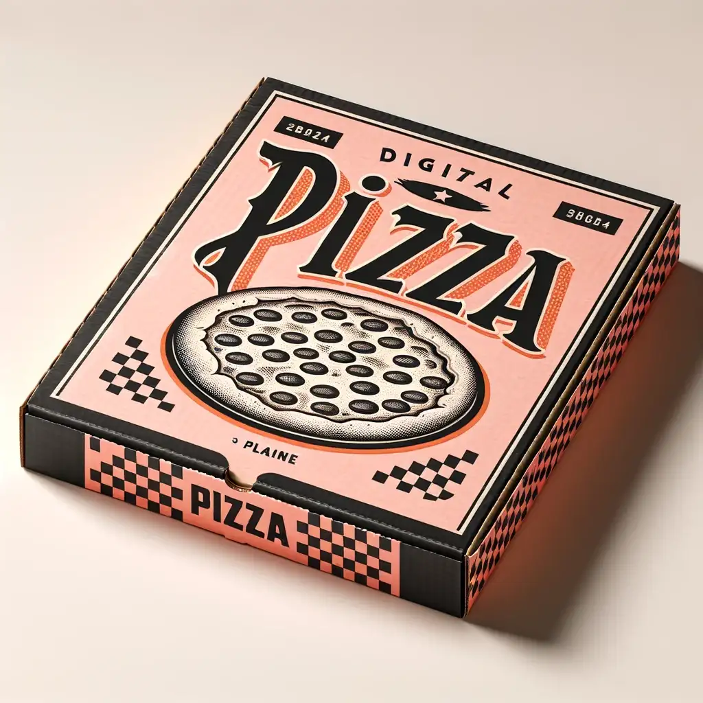 Food safe digital printed pizza boxes