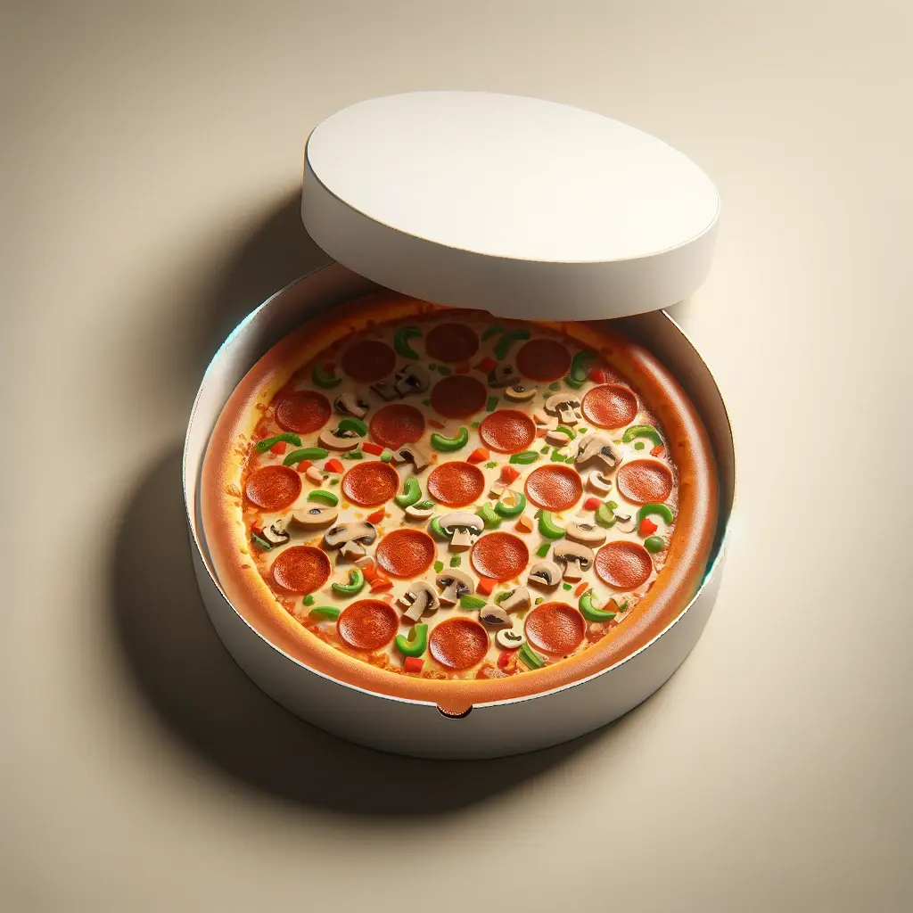 Durable round pizza boxes