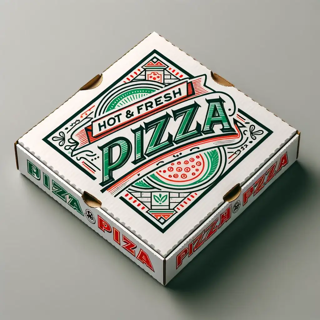 Durable white pizza boxes