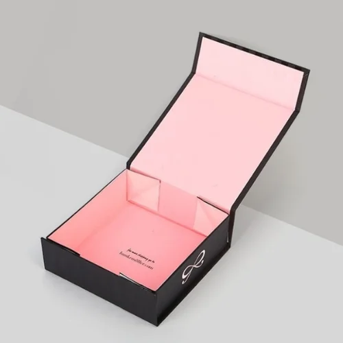 Premium collapsible rigid boxes for luxury product packaging.