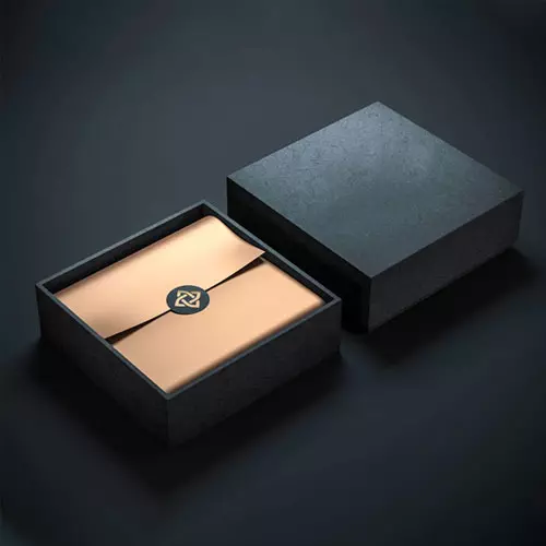 Custom printed rigid setup boxes for luxury product branding.