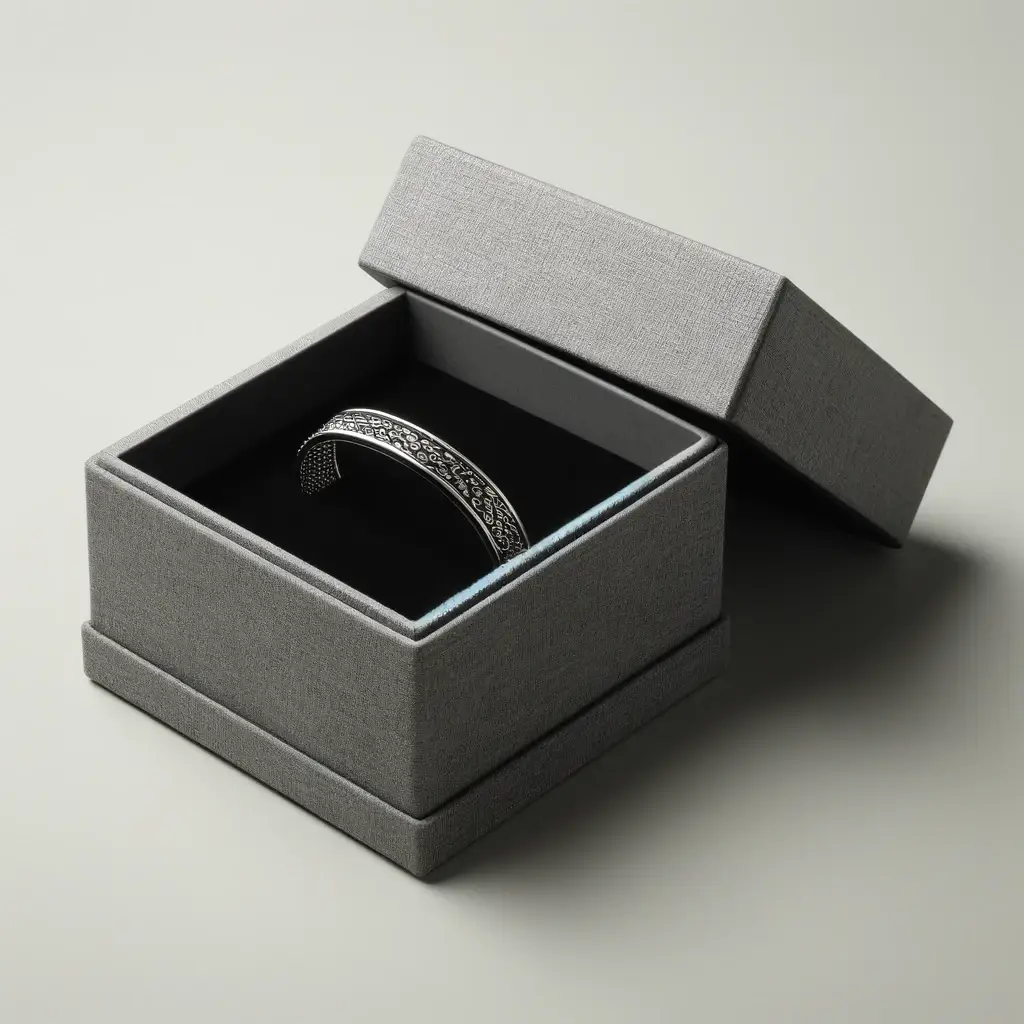 Open Bracelet Box Displaying Bracelet