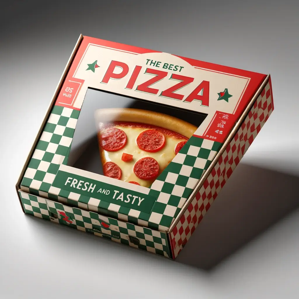 Durable F-Flute window pizza boxes