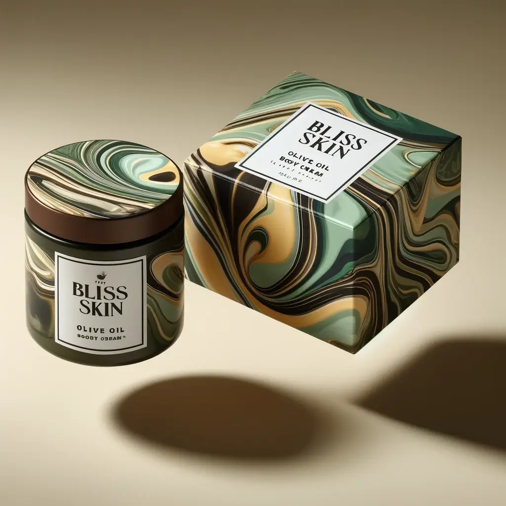 Detailed mockup of a custom face cream box by Wnk Packaging