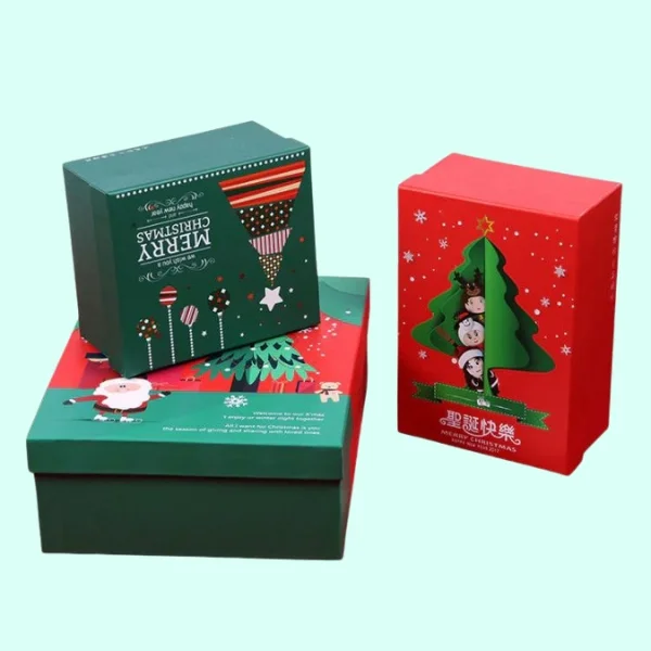 Christmas present boxes for kids with fun themes